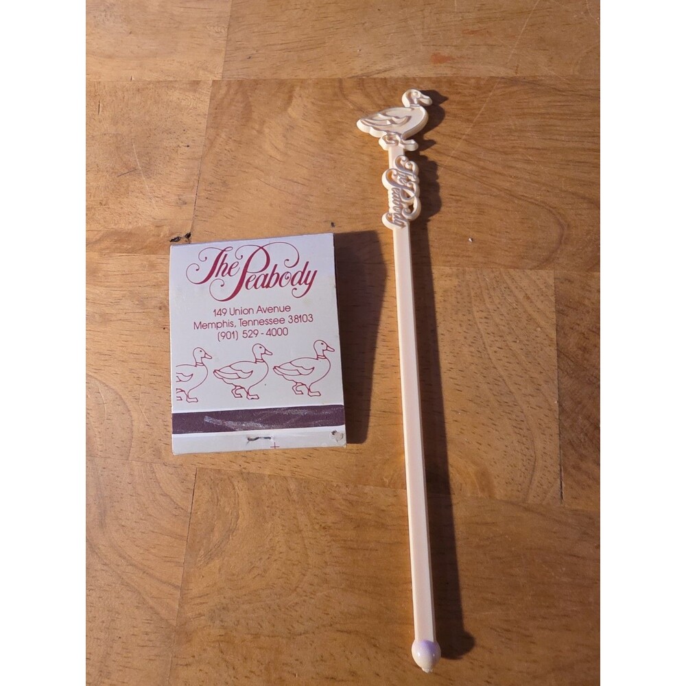 Matchbook And Swizzle Stick The Peabody Hotel Memphis TN